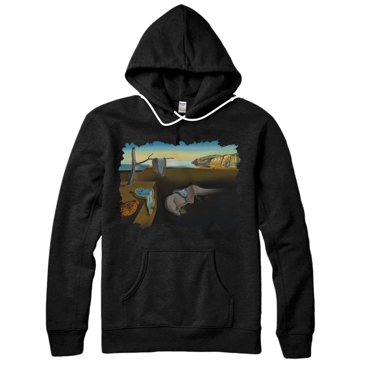 Personalized Distress The Persistence of Memory Famous Painting By Dali Pullover Hoodie