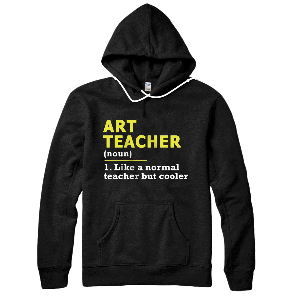 Personalized Funny Art Teacher Pullover Hoodie