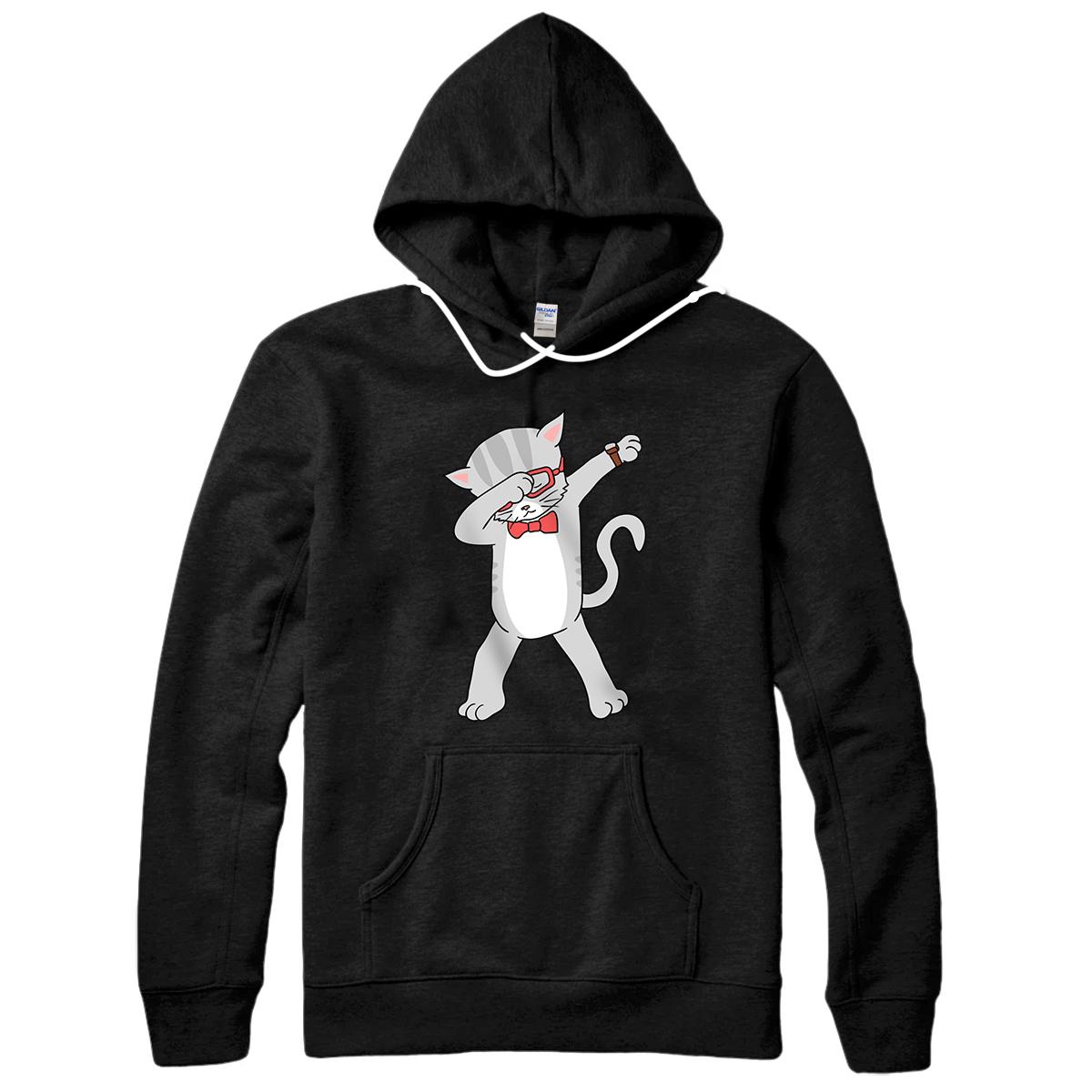 Personalized Dabbing Cat T-Shirt Funny Dab Gift Cat Tee Pullover Hoodie