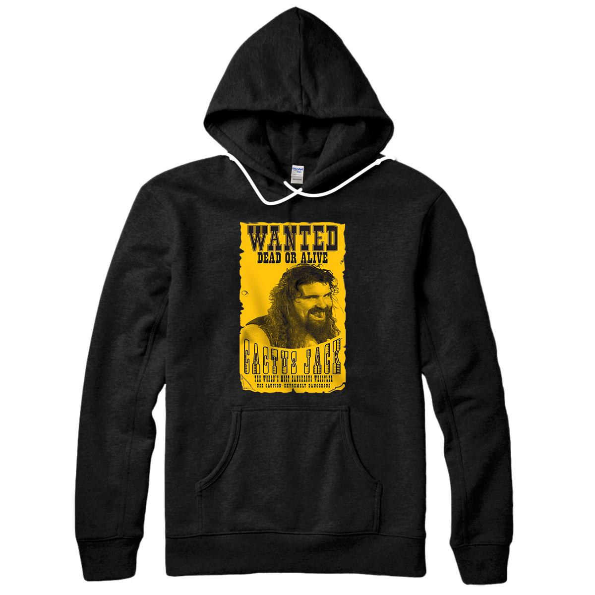 Personalized WWE Cactus Jack "Wanted" Graphic Pullover Hoodie
