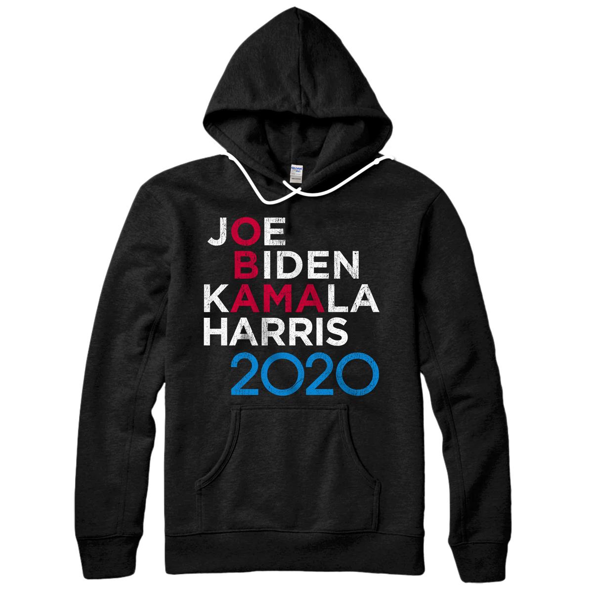 Personalized Obama Biden Harris 2020 Throwback Pullover Hoodie