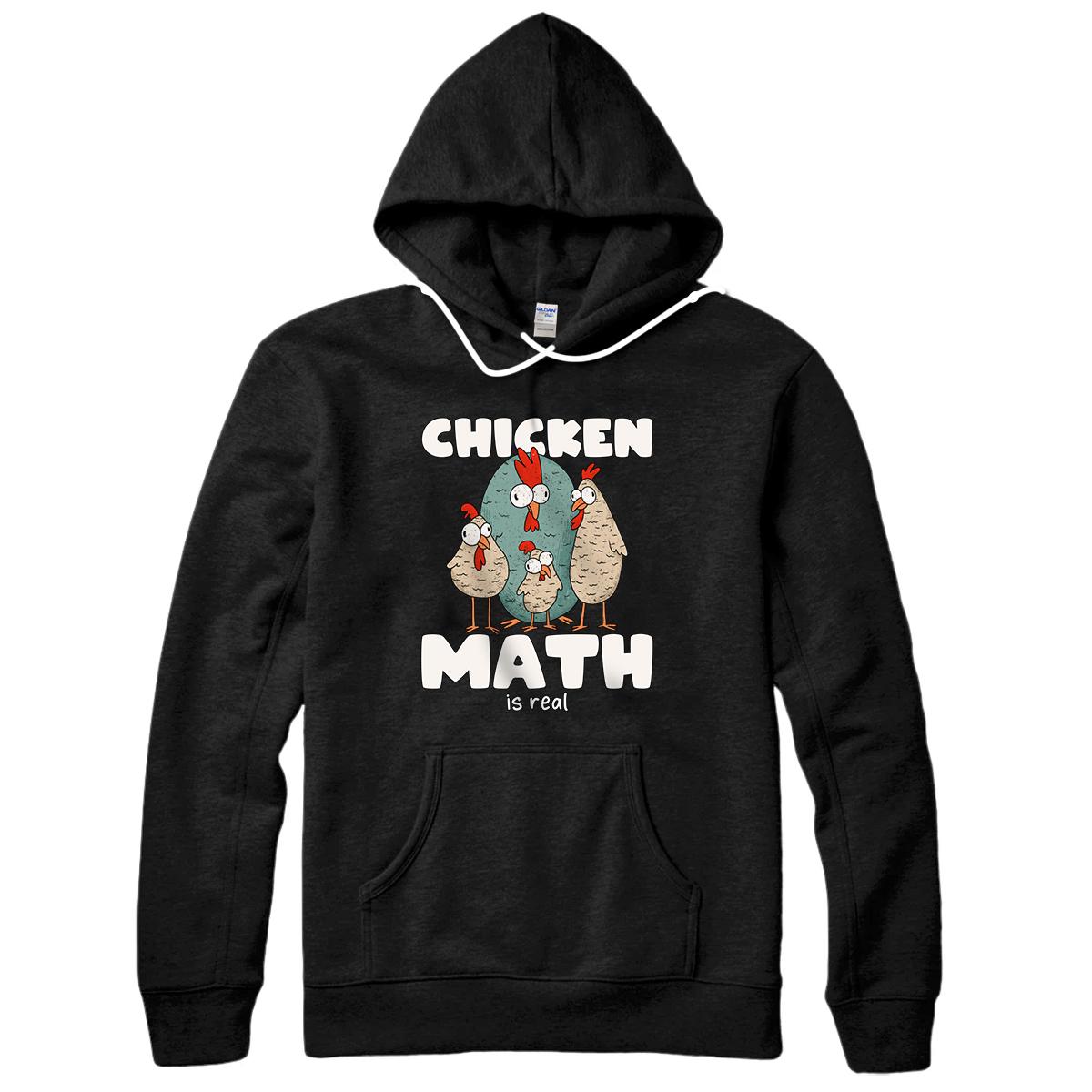 Personalized Chicken Math Is Real Backyard Flock Hen Farmer Chicken Lover Pullover Hoodie