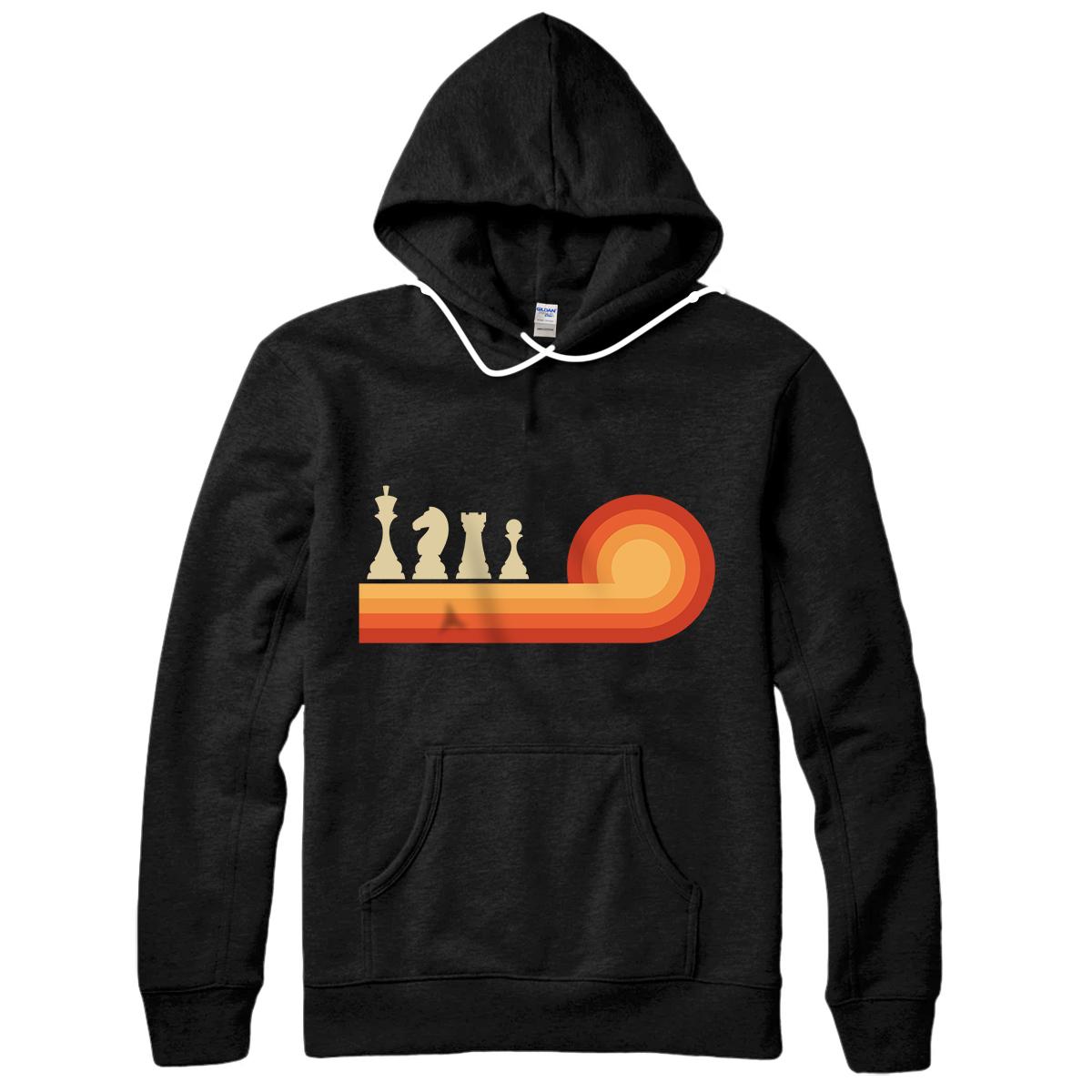 Personalized Retro Chess T Shirts For Men Vintage Chess Shirts For Women Pullover Hoodie