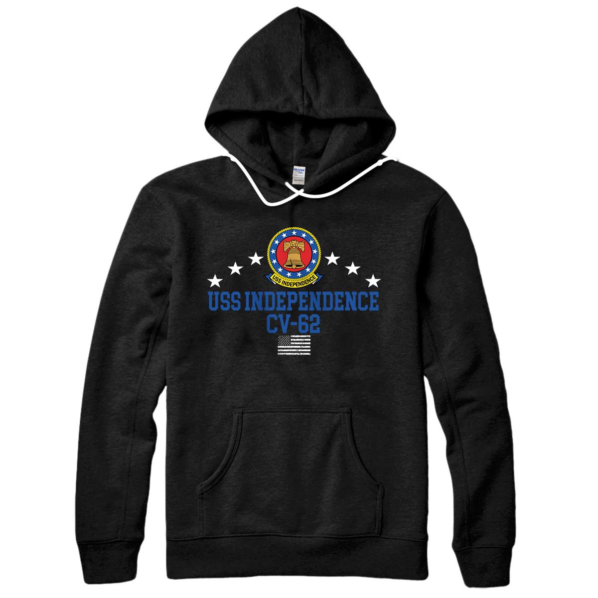 Personalized USS Independence CV-62 Pullover Hoodie