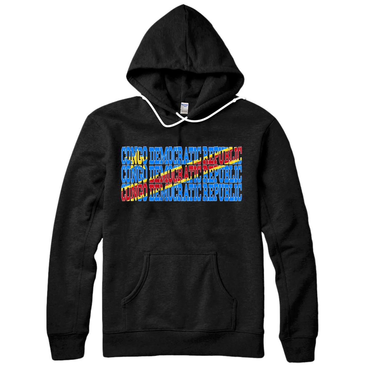 Personalized CONGO DEMOCRATIC REPUBLIC | Congolese Flag Sports Lovers Tee Pullover Hoodie