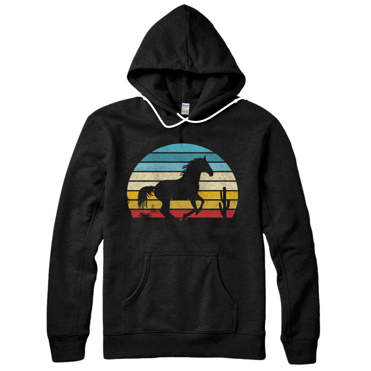 Personalized Rertro Horse Pullover Hoodie