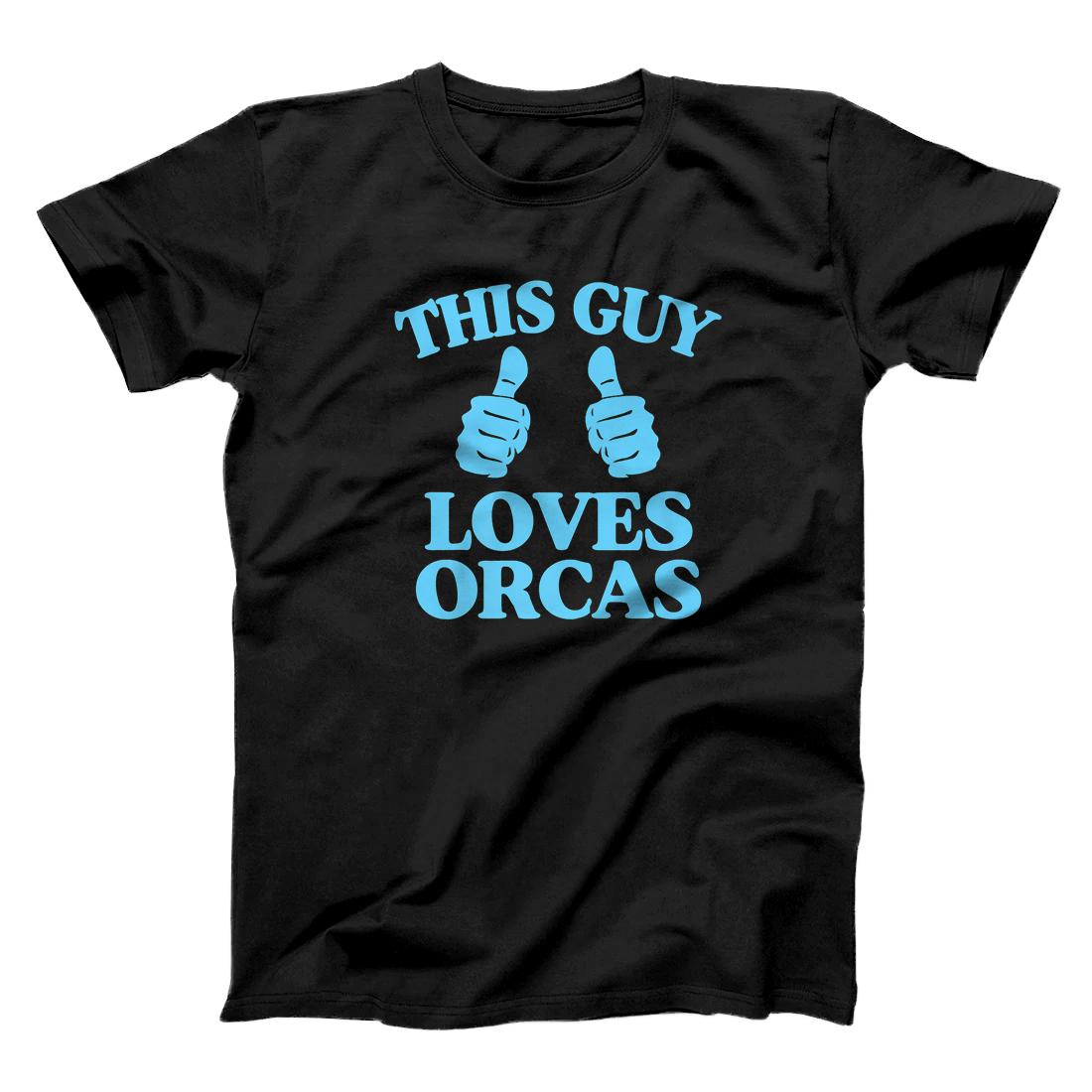 This Guy Loves Orcas Funny Cute Orca Killer Whale Lover Gift Premium T-Shirt