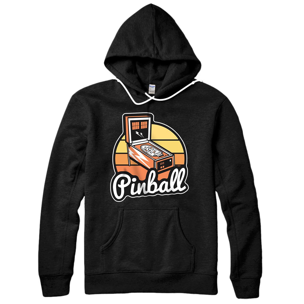 Pinball Shirt Retro Classic Pinball Gifts For Men Arcade Pullover Hoodie