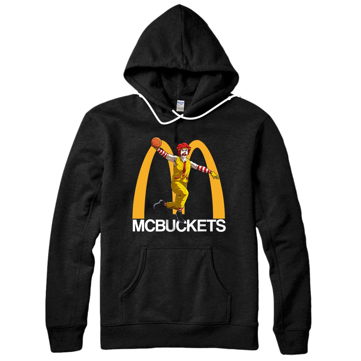 mcbuckets funny basketball Hooper dunking clown hooper Pullover Hoodie