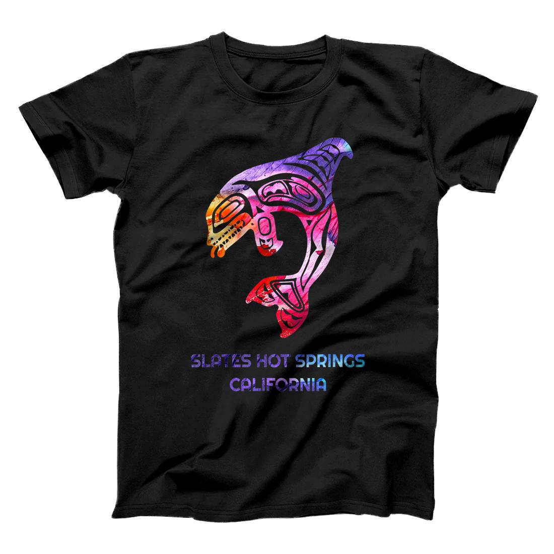 Slates Hot Spring CA Orca Killer Whale Native American T-Shirt