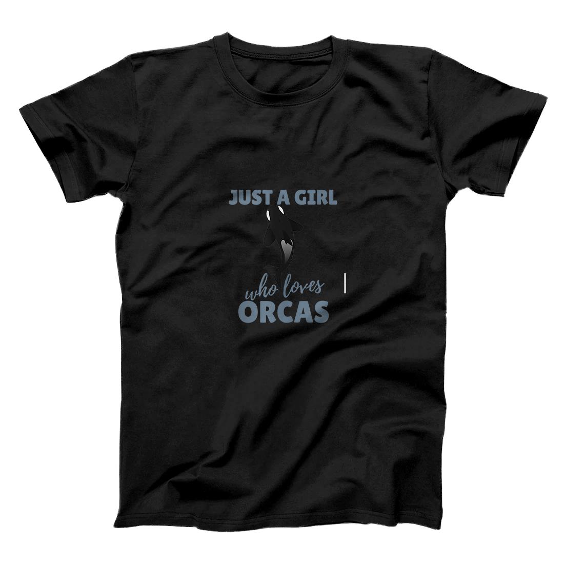 Just A Girl Who Loves Orcas Funny Lover Girl Cute Gift Tank Top