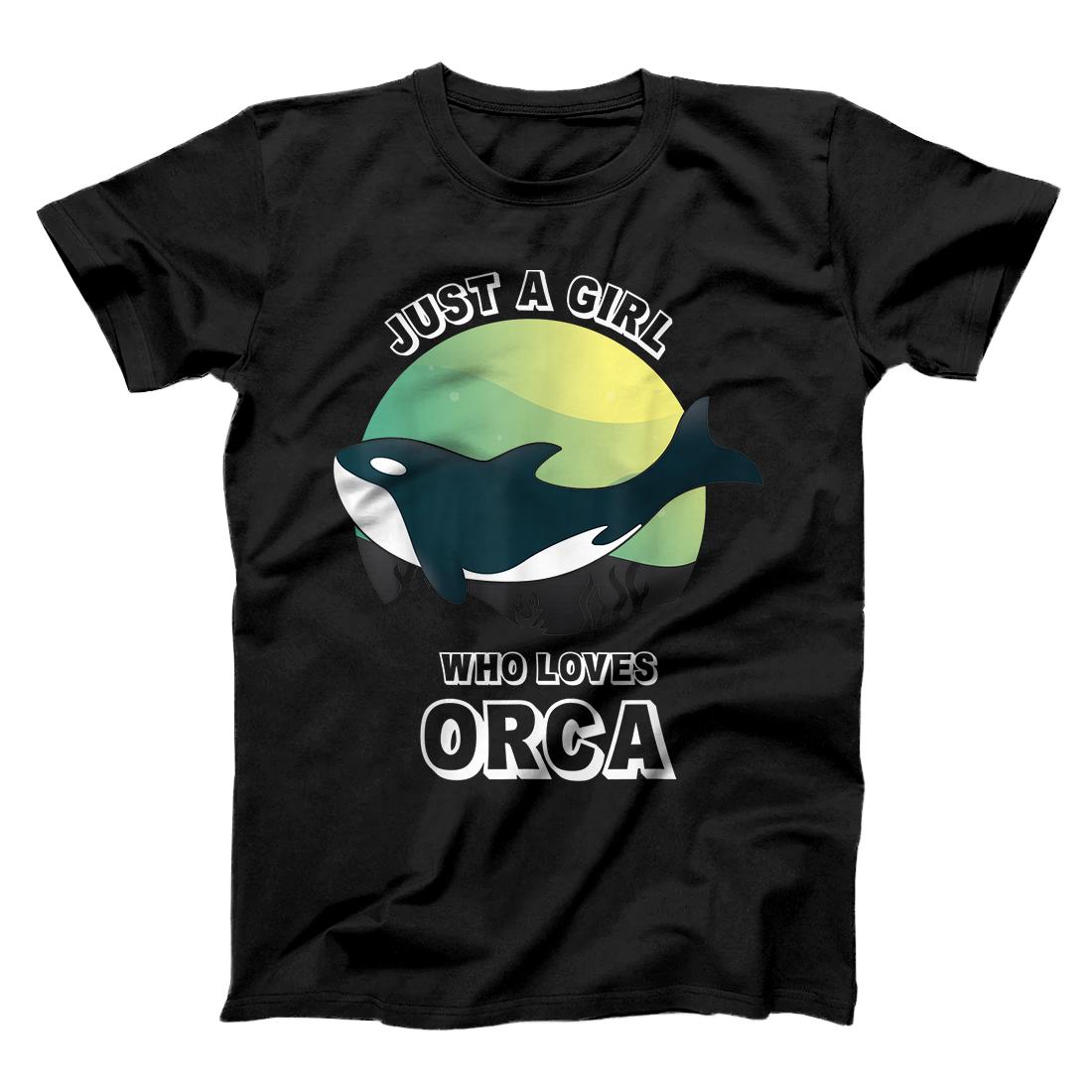 I Just A Girl Who Love Orca Women's Valentine Day Orca Lover T-Shirt