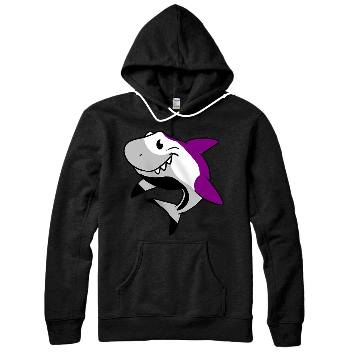 Asexual Shark Ace Pride Pullover Hoodie