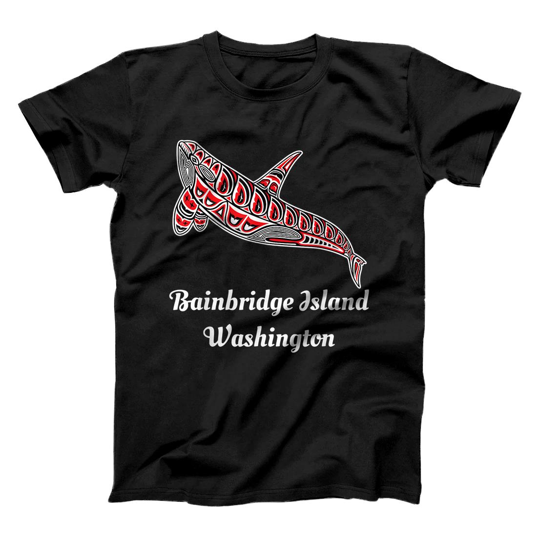 Native American Bainbridge Island Upward Orca Killer Whale T-Shirt