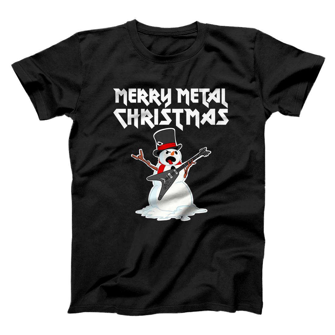 Metal Christmas funny Heavy Metal Metal Snowman Premium T-Shirt