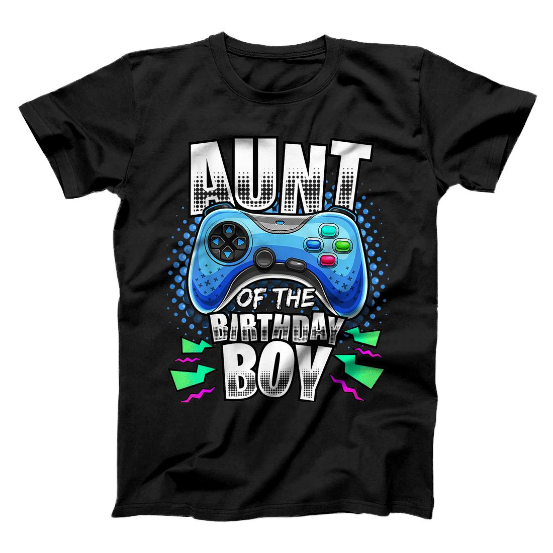 Aunt of the Birthday Boy Matching Video Game Birthday Gift T-Shirt