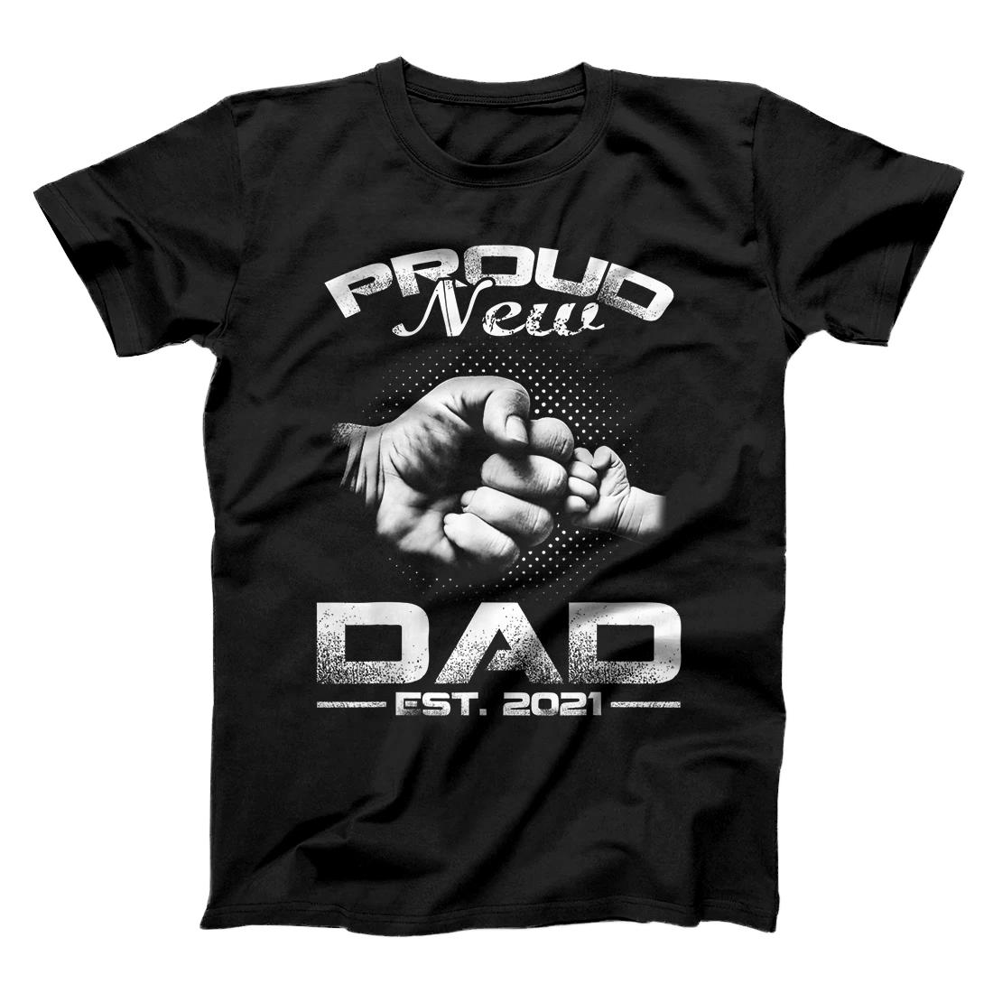 Proud New Dad Est 2021 Gift Father's Day T-Shirt