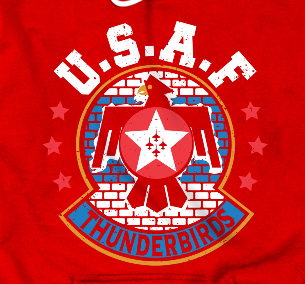 USAF Thunderbirds Air Force Uniform Airforce Pullover Hoodie All Star Shirt