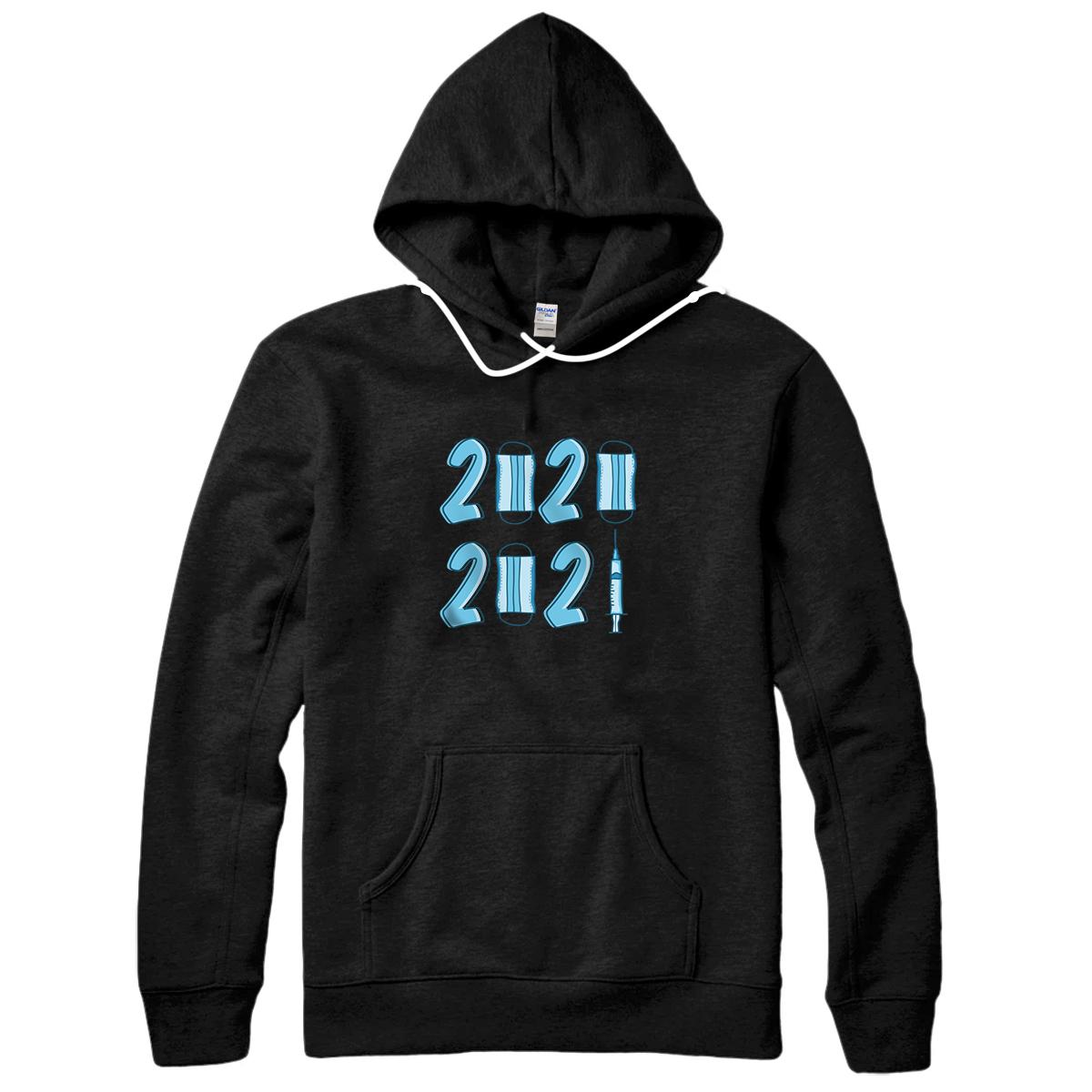 Personalized happy new year 2020 vs 2021 funny Pullover Hoodie