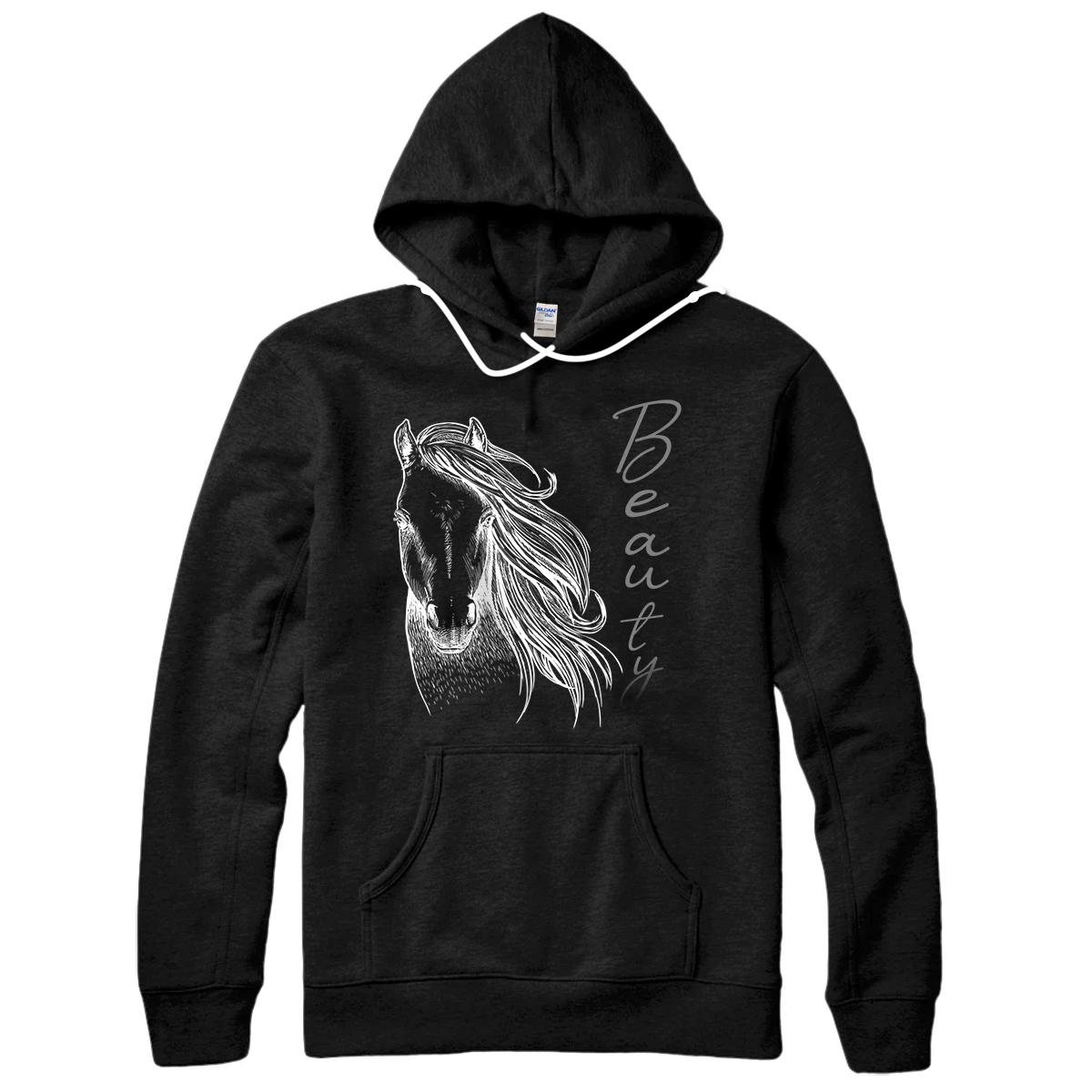 Personalized Girls horses love riding horse box great gift beauty Pullover Hoodie