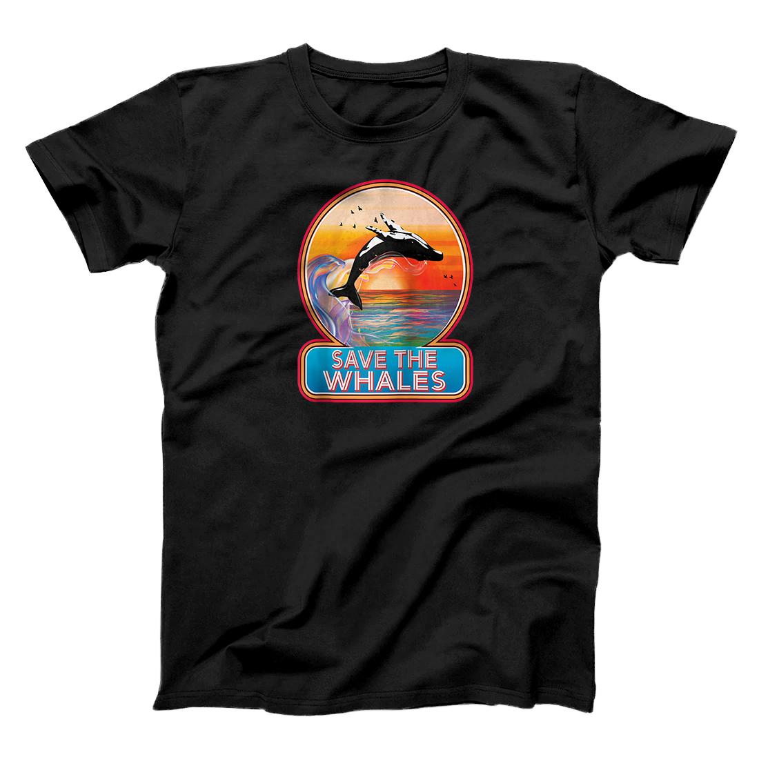 Personalized Retro Orca Killer Whale Shirt Save The Whales Gift Women Men Raglan Baseball Tee