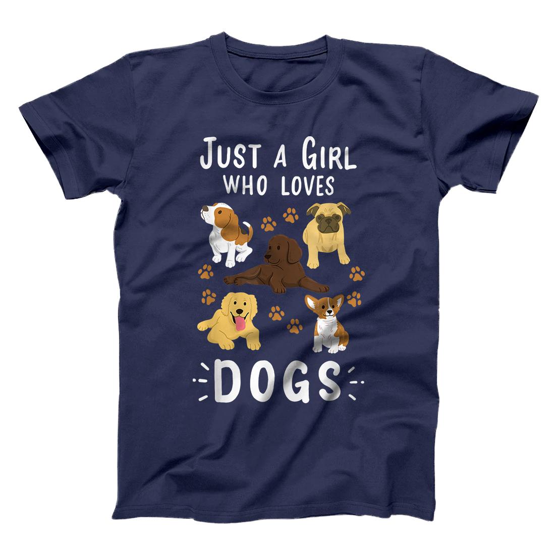 just a girl who loves dogs t shirt