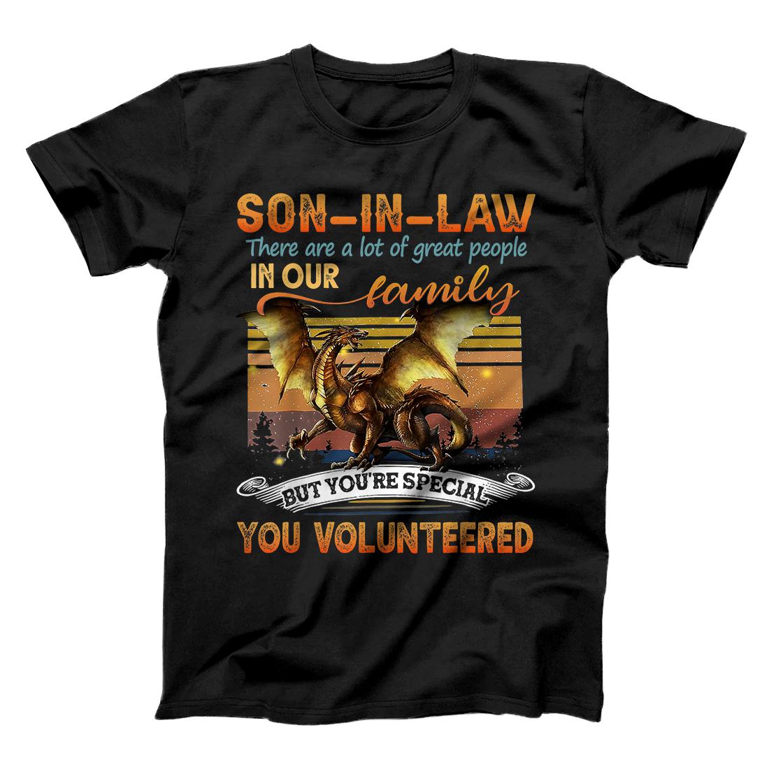 Personalized Son In Law There Are Lots Of Great People In Our Family Tee T-Shirt