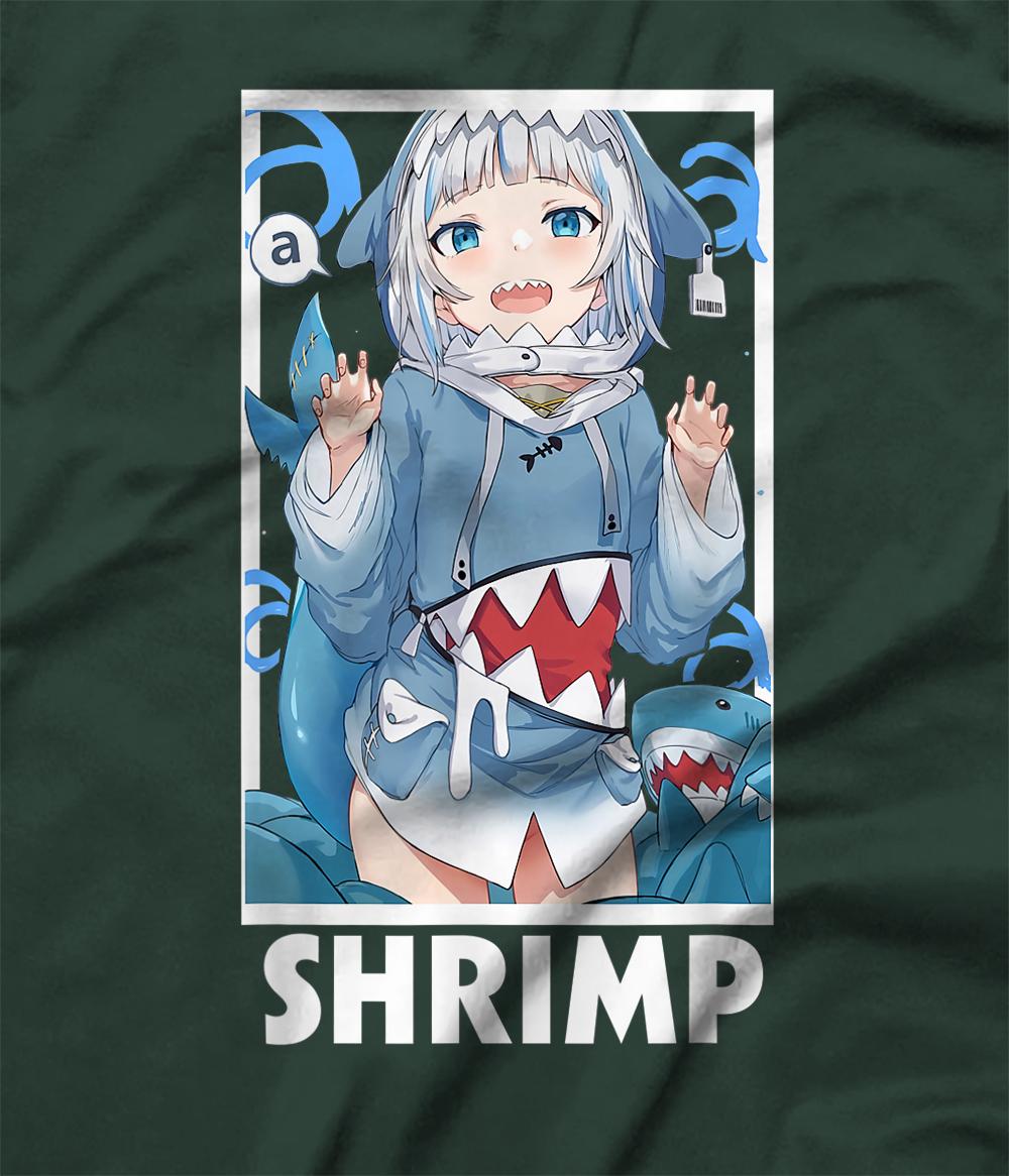 Gawr Gura Senzawa Shrimp Face Funny Cool Gift T-Shirt - All Star Shirt