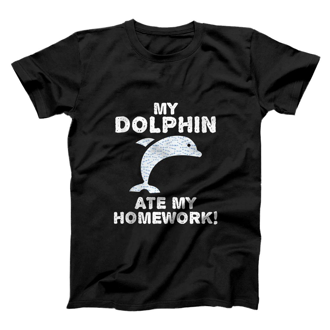 Personalized My Dolphin Ate My Homework Beluga Fish Back To School Kid Tank Top