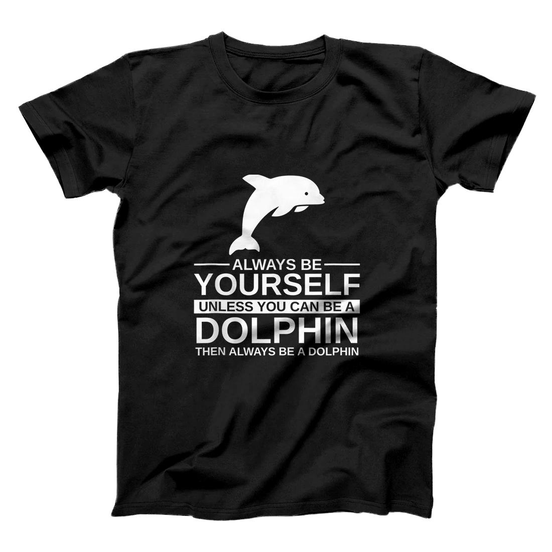Personalized Always Be Yourself Dolphin Gift For Men Women Beluga Fish Tank Top