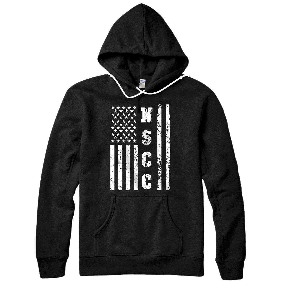 NSCC United States Naval Sea Cadet Corps w US Flag Pullover Hoodie