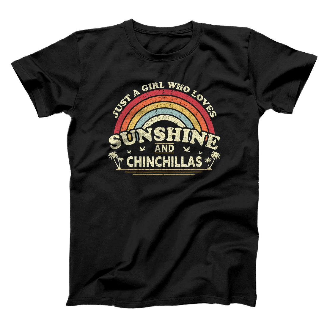 Personalized Chinchilla Shirt. A Girl Who Loves Sunshine And Chinchillas T-Shirt