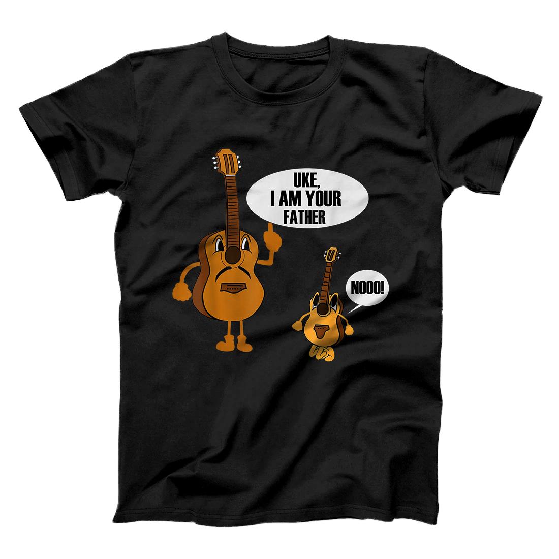 Personalized Uke I Am Your Father Ukulele Guitar Funny Father's Day Gift T-Shirt