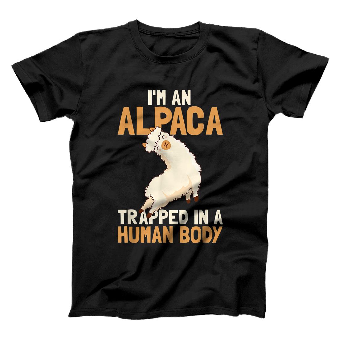 Personalized Funny Alpaca Lover Design Alpaca in a Human Body T-Shirt