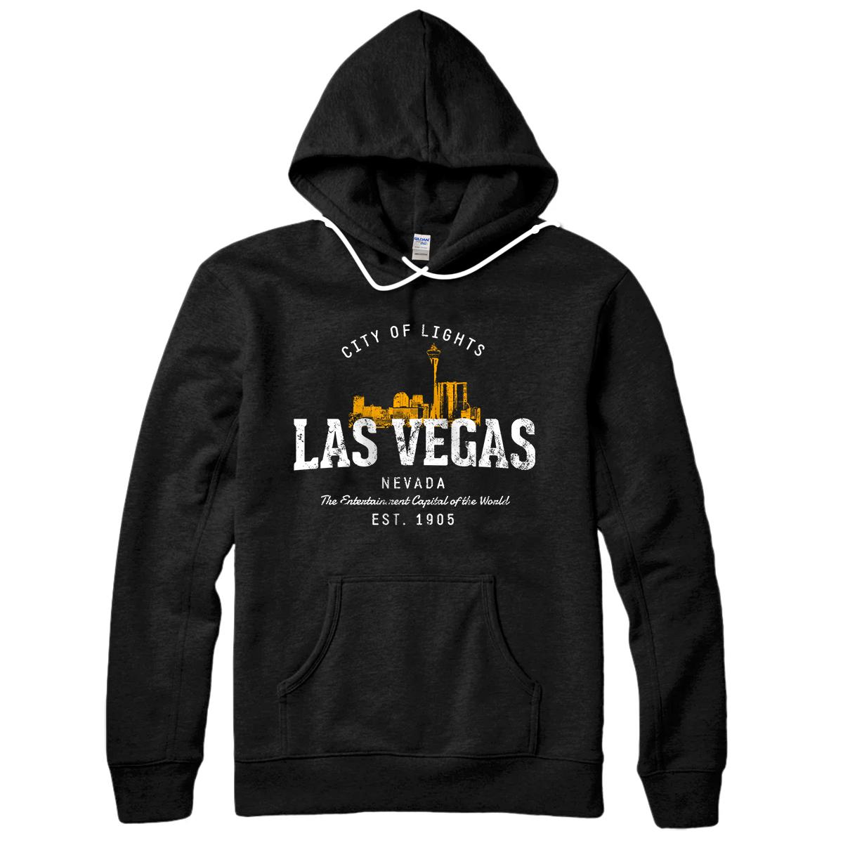 Retro Style Vintage Las Vegas Pullover Hoodie