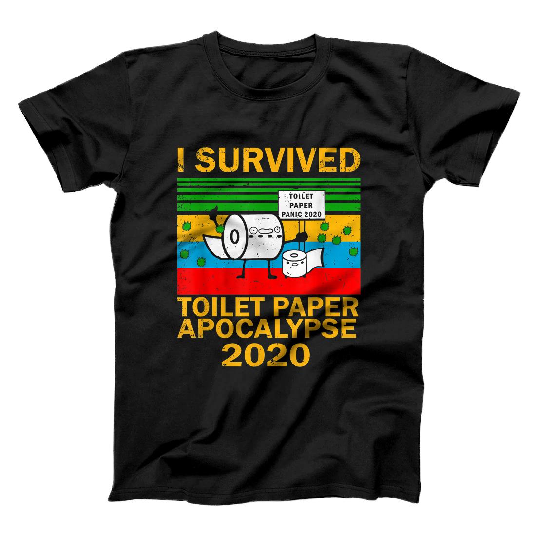 Personalized I Survived Toilet Paper Apocalypse 2020 Vintage Funny T-Shirt