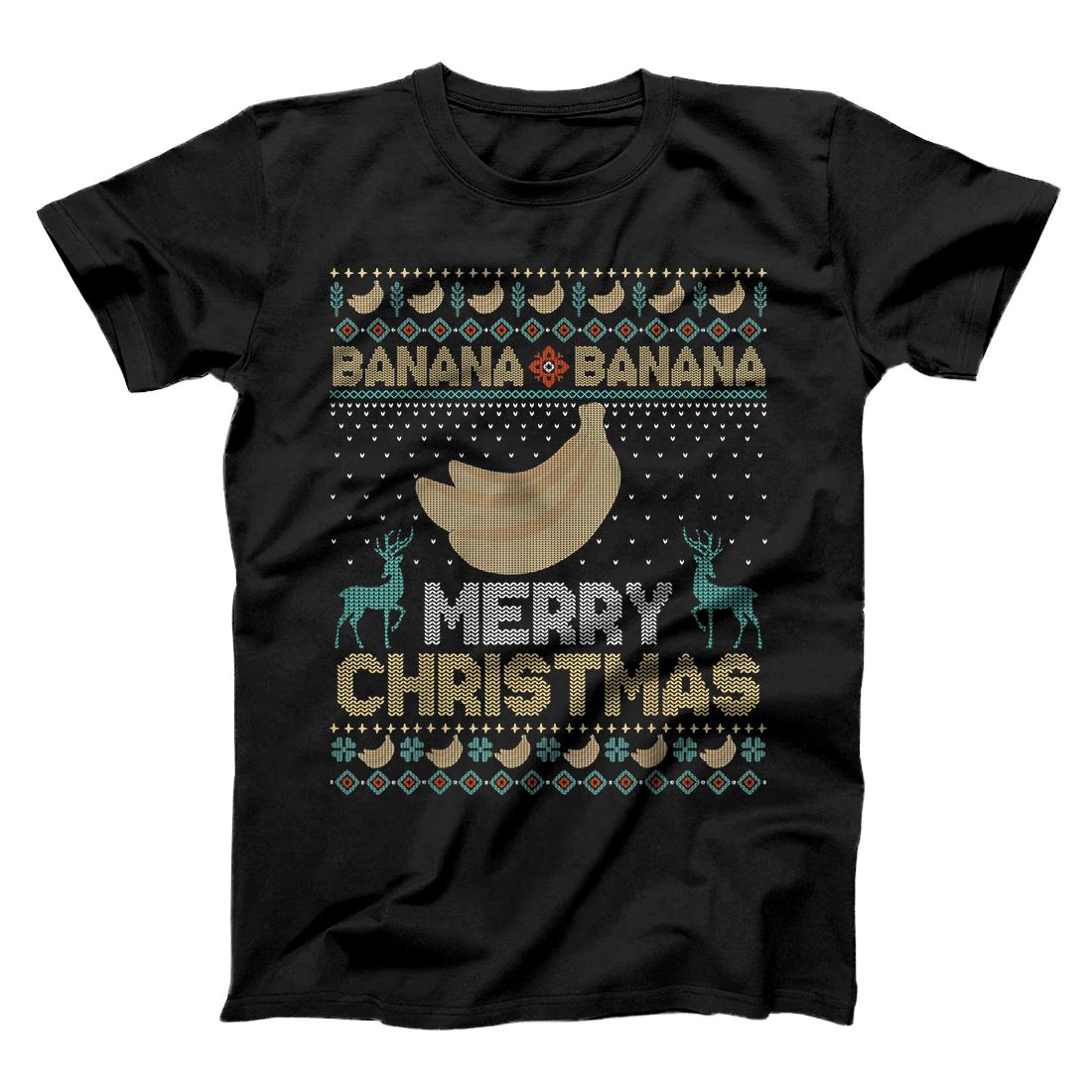 Personalized Banana Merry Christmas Ugly Christmas Sweater T-Shirt