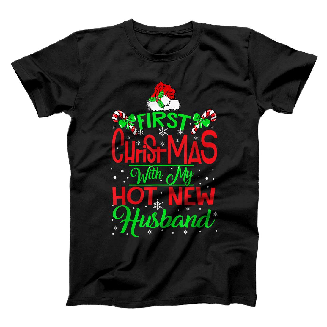 Personalized Christmas - First Christmas With My New Husband T-Shirt