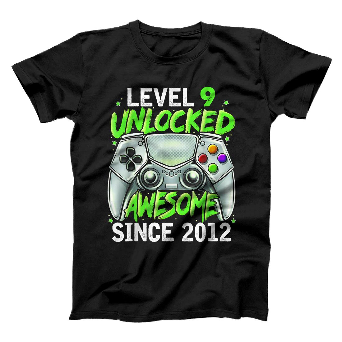 Personalized Level 9 Unlocked Awesome 2012 Birthday 9 Years Old Gift Boy T-Shirt