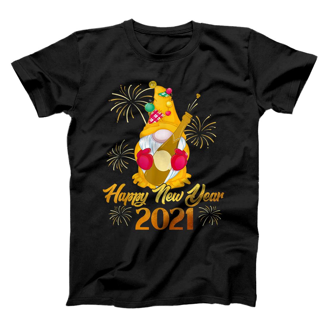 Personalized Tu Cute Gnome Happy New Year Costume New Year 2021 Gift T-Shirt
