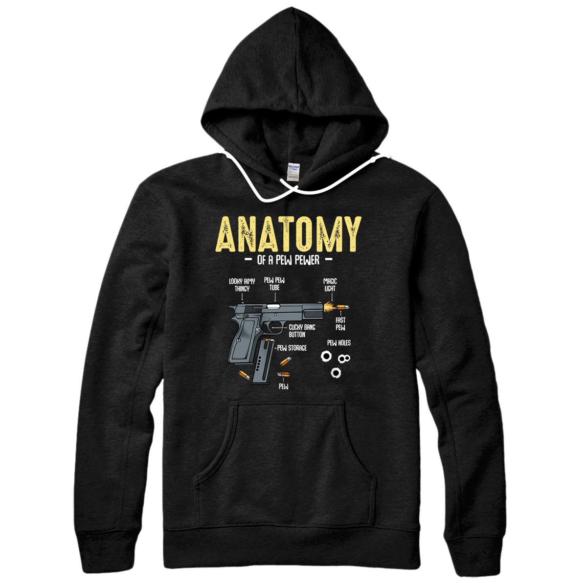 Anatomy of a Real Fast Pew Pewer Rifle Gun Gift Ideas Pullover Hoodie