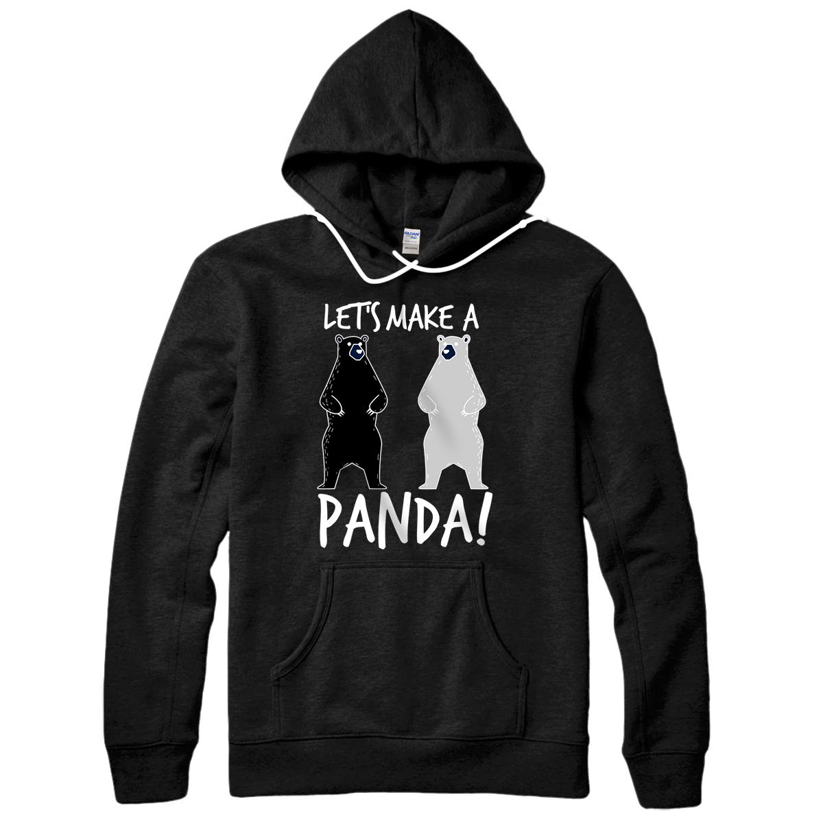 Let's Make A Panda | Cool In Love Bears Gift Pullover Hoodie