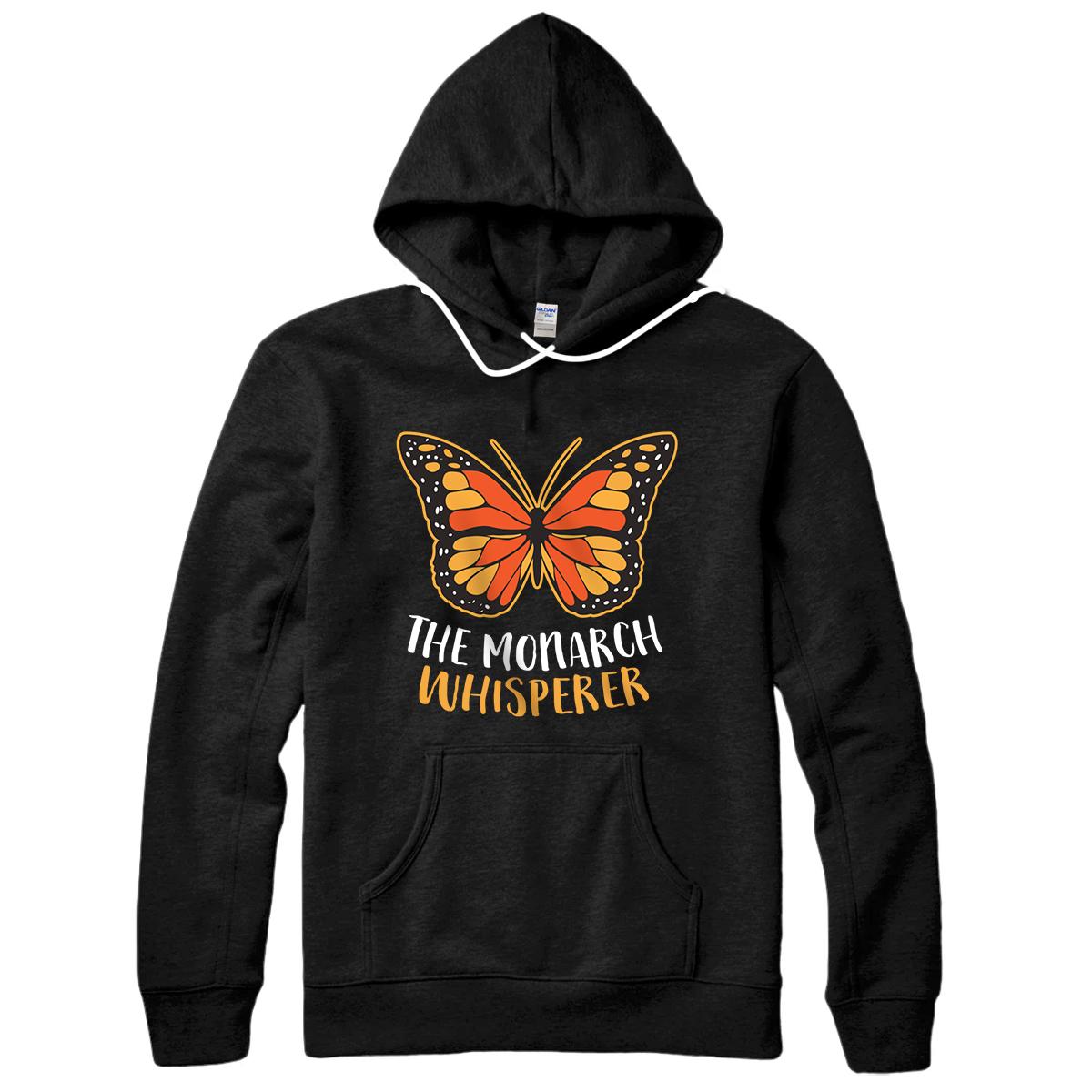 Cute Butterfly Monarch Whisperer Pullover Hoodie