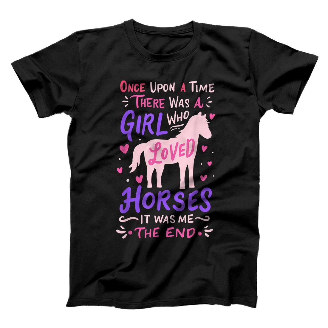 Personalized Horse Girl Horses Show Jumping Equestrian Barrel Racing T-Shirt