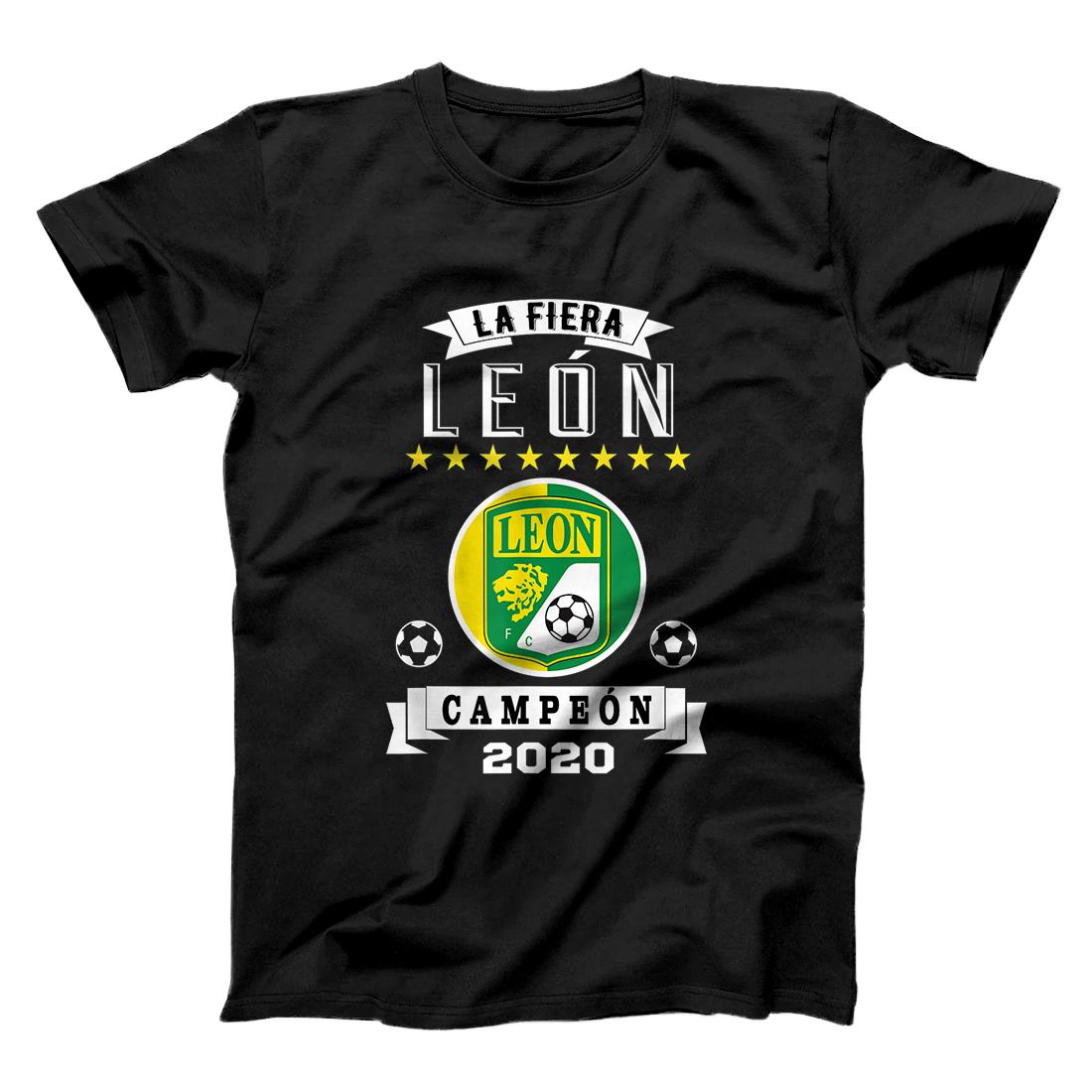 Personalized Club Leon Campeon 2020 Futbol Mexicano La Fiera T-Shirt