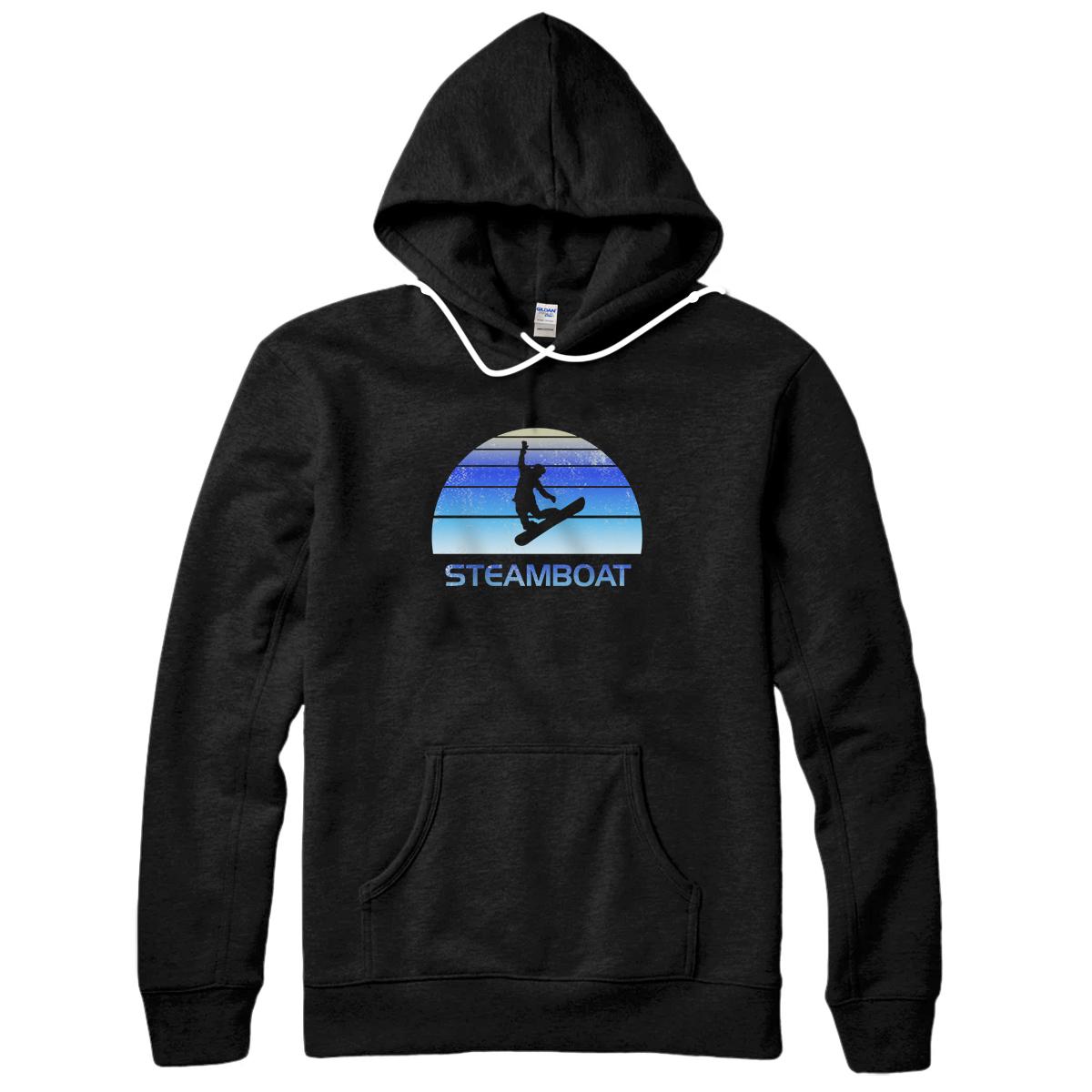 Steamboat Colorado Snowboard Fan Snowboarder Gift Pullover Hoodie