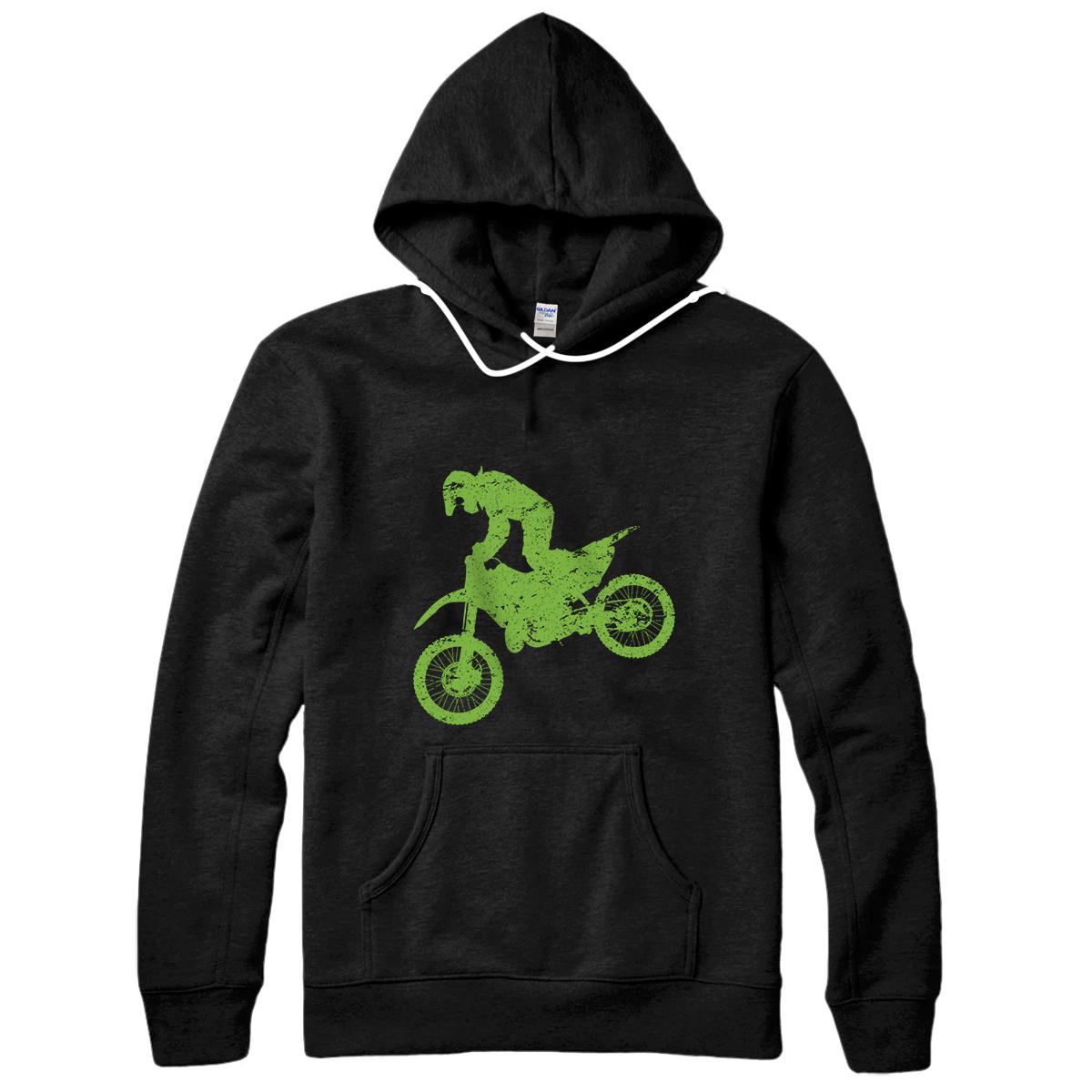 Personalized Motocross Dirt Bike Racing Shirt Motorcycle Gift Boys Men Pullover Hoodie
