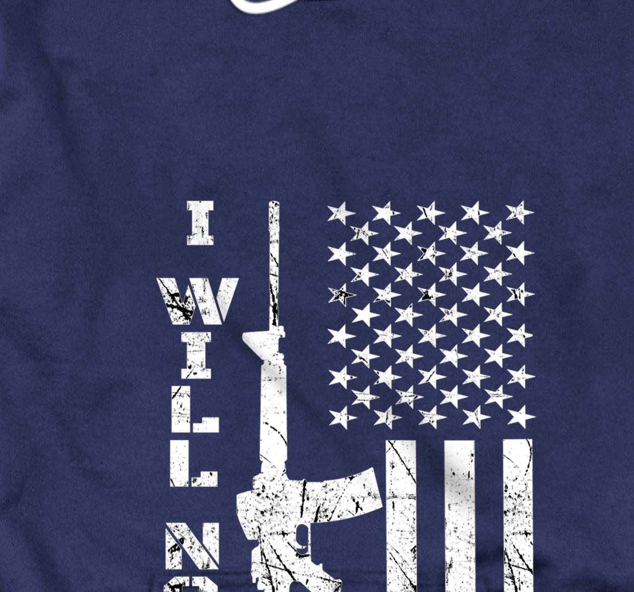 I WILL NOT COMPLY Ar15 (Back) Ar-15 Gift For Men Women Pullover Hoodie