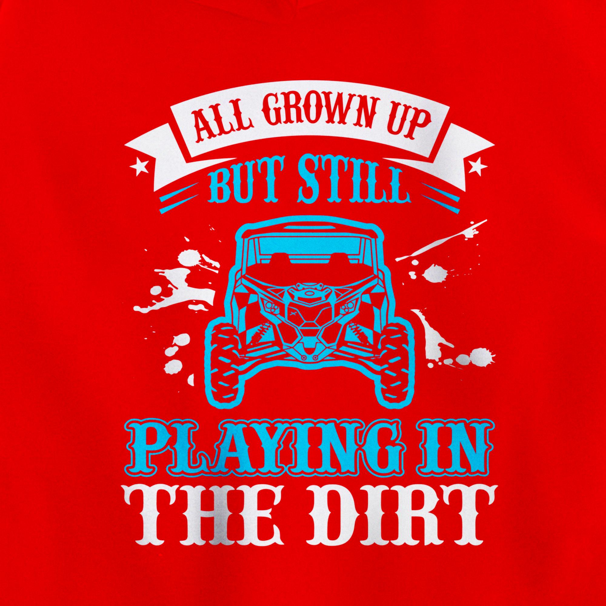 Playing in the dirt-blue sxs utv Pullover Hoodie