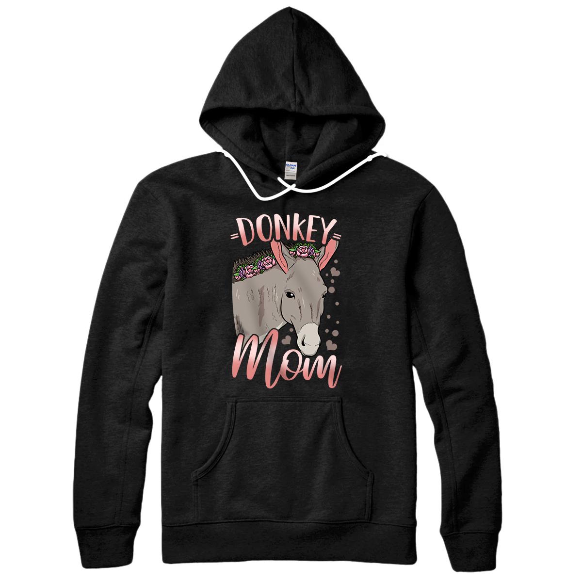 Donkey Mom Mother Mother's Day Gift for Donkey Lovers Pullover Hoodie